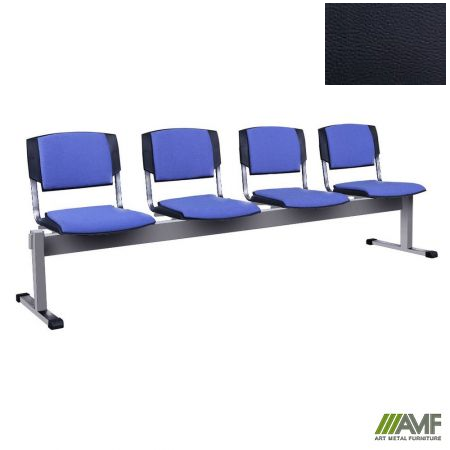 Стілець офісний AMF Призма-4 алюм Скаден чорний (369081)